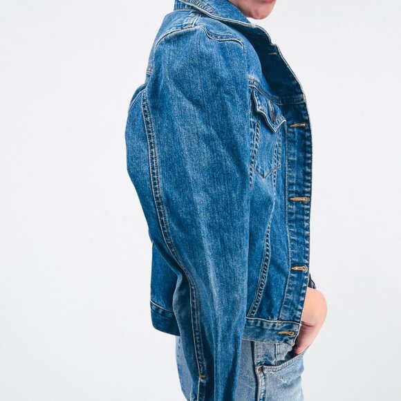 Dark Abercrombie & Fitch Denim Button Up Jacket - M - Picture 3 of 5